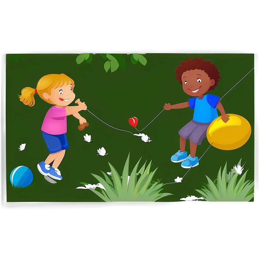 Kids Playing In Park Png Oxs PNG