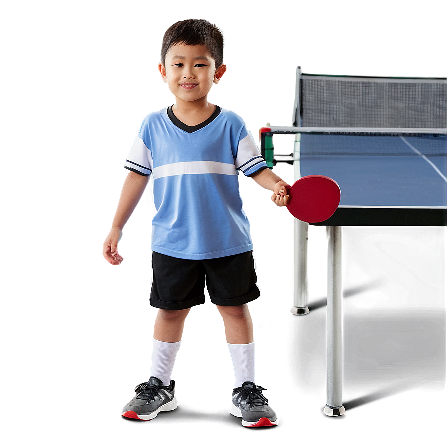 Kids Playing Ping Pong Png 06242024 PNG