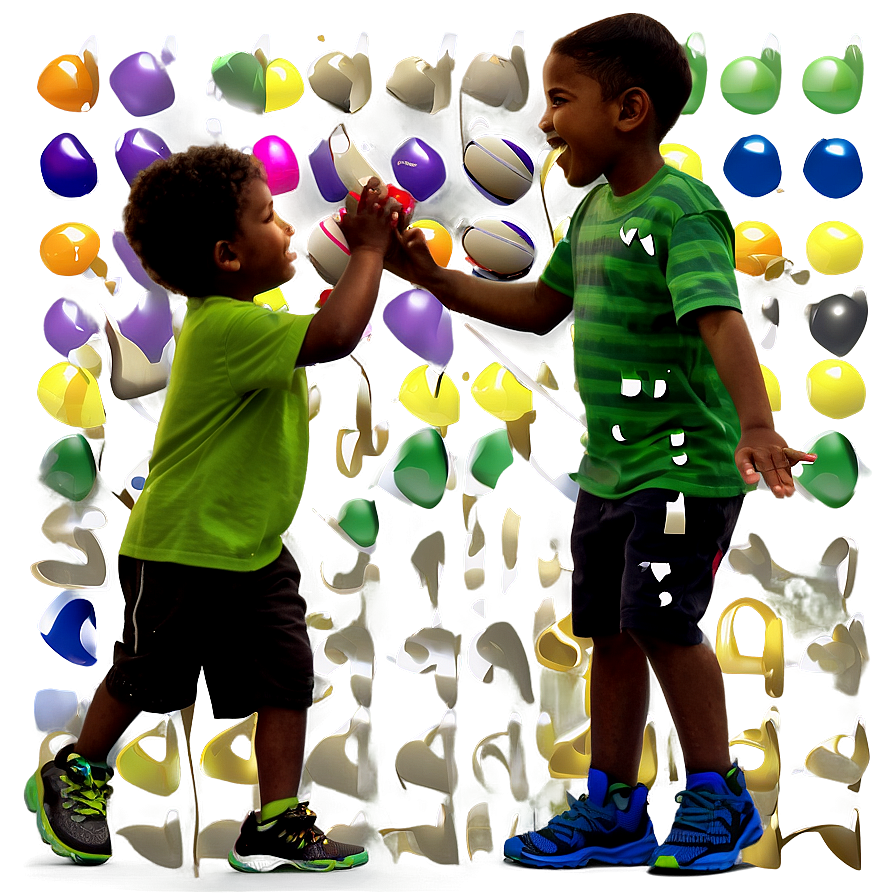 Kids Playing With Ball Png Mnf PNG