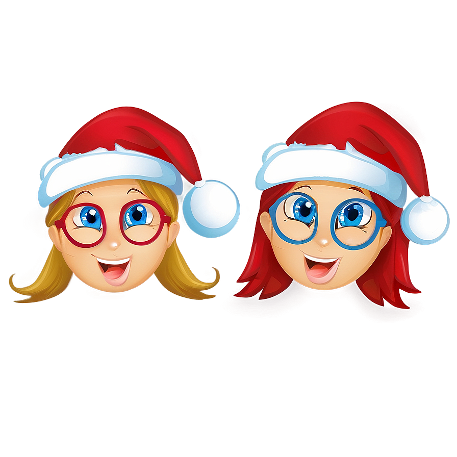 Kids Santa Hat Cartoon Png Pec PNG