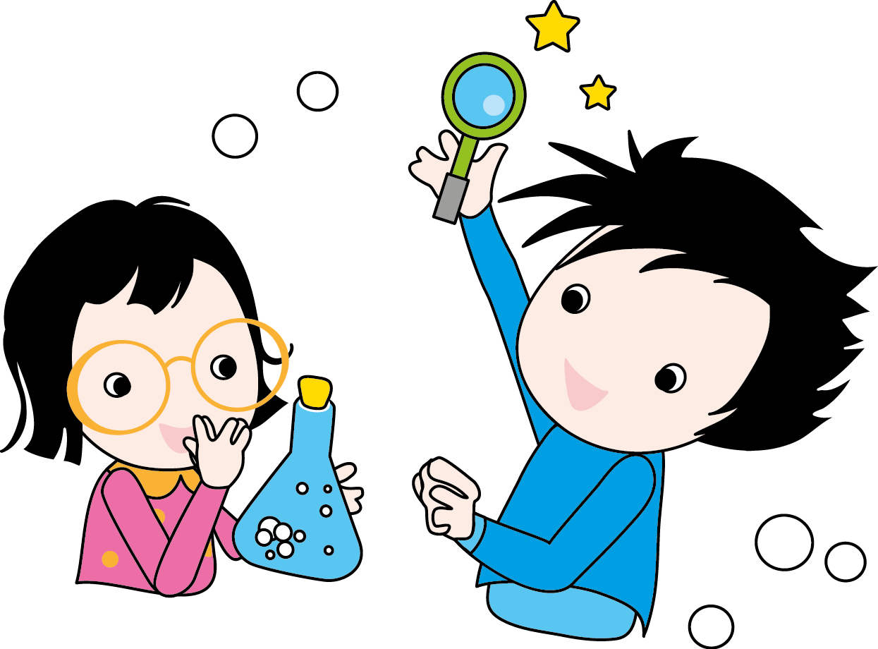 Kids Science Experiment Cartoon PNG