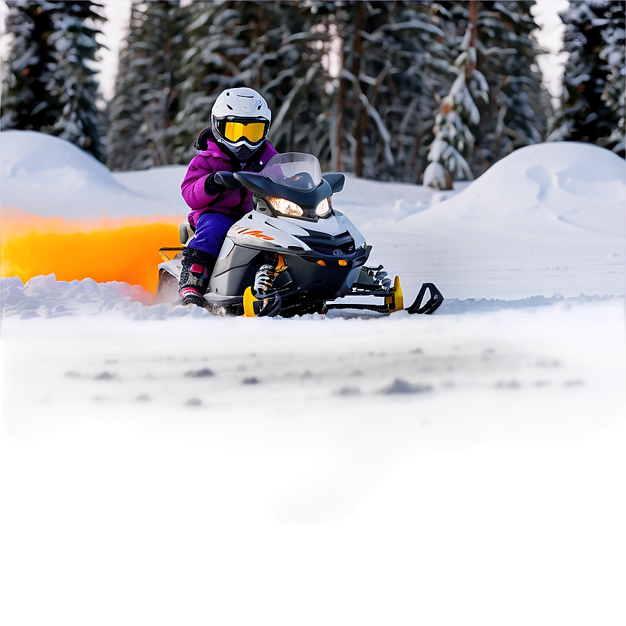 Download Kids Snowmobile Fun Ride Png 06252024 | Wallpapers.com