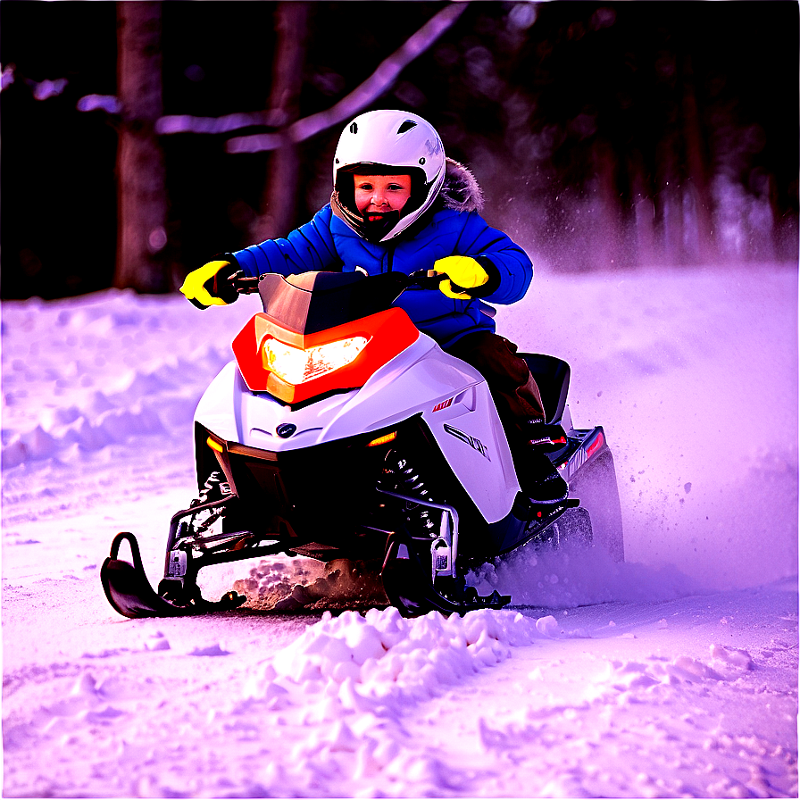 Download Kids Snowmobile Fun Ride Png Fqv | Wallpapers.com