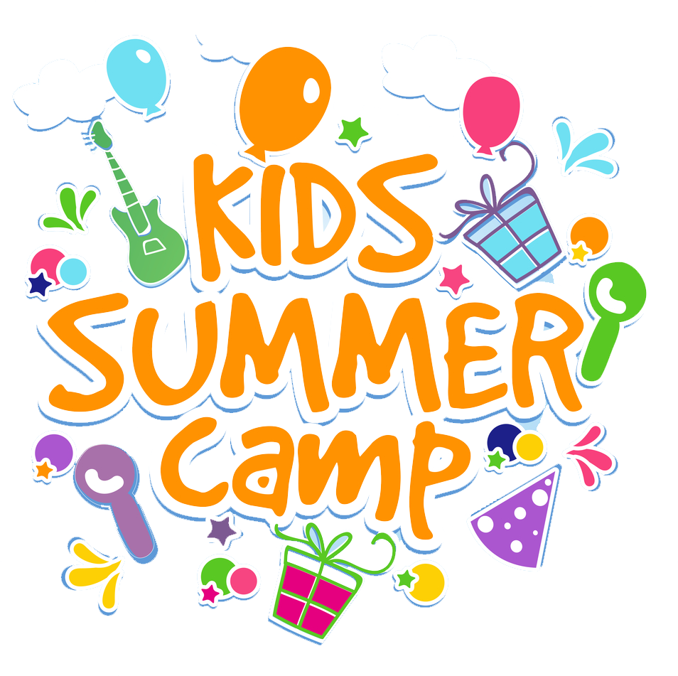 Kids Summer Camp Colorful Illustration PNG