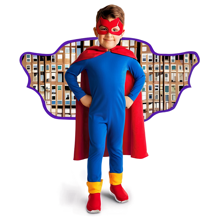 Kids Superhero Cape Costume Png Ghk PNG