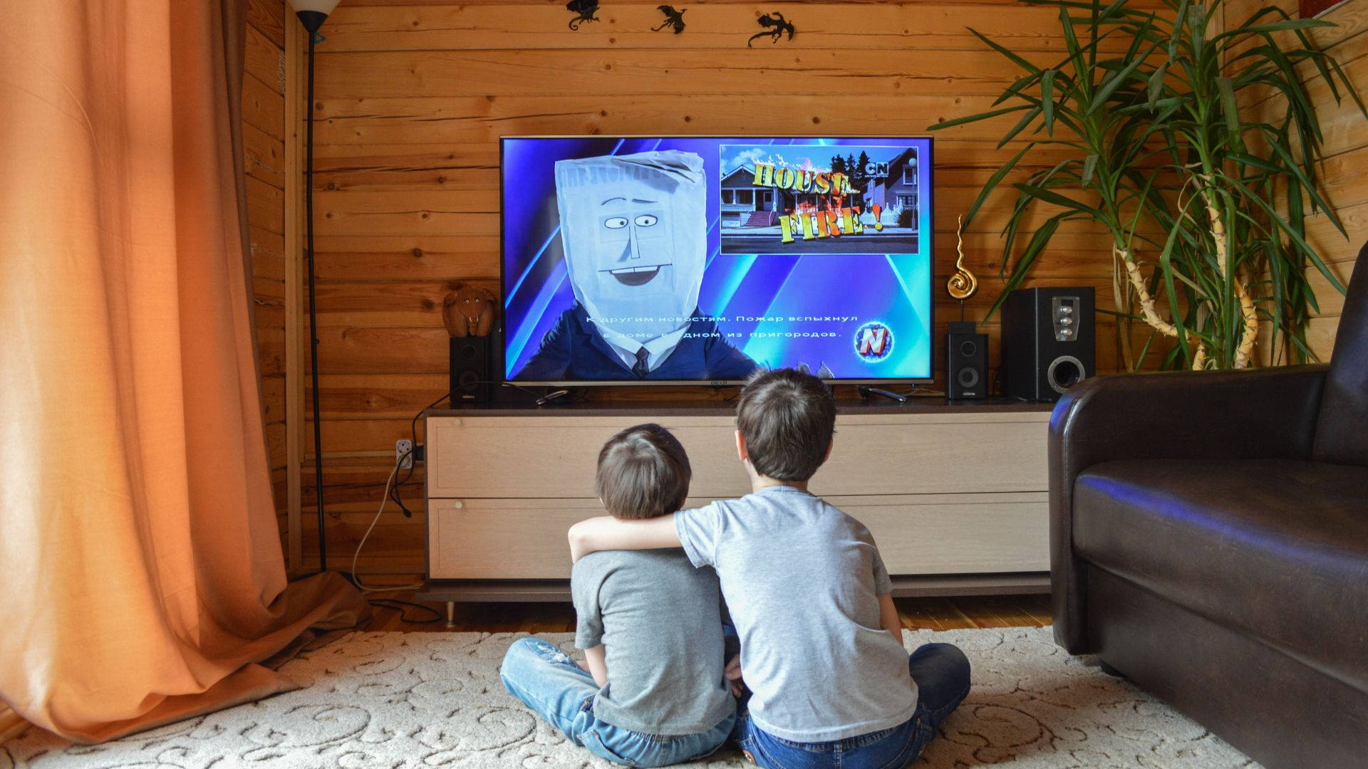 Børn sammen TV tegnefilm characters tapet Wallpaper