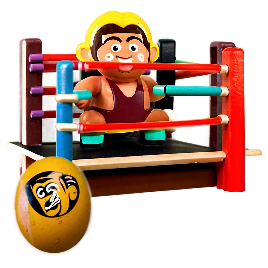 Kids Wrestling Ring Toy Png 06202024 PNG