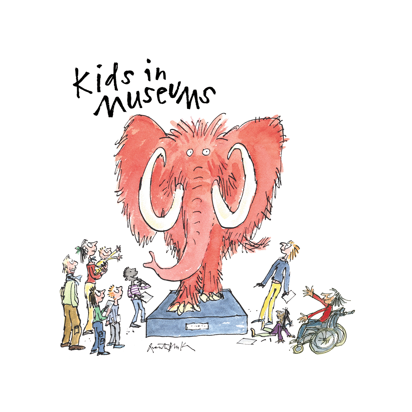 Kidsin Museum Elephant Exhibit Illustration PNG