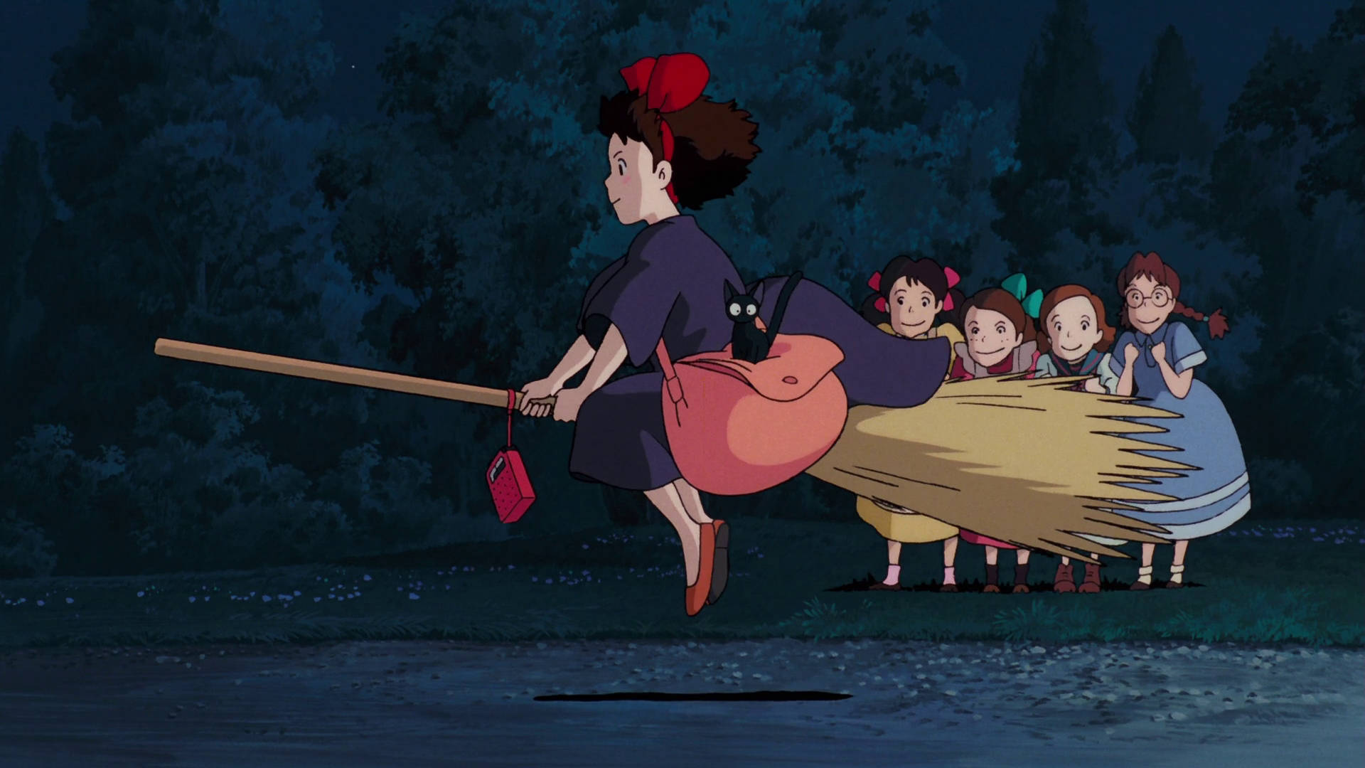 Kiki's Flight From Kikis Delivery Service Background
