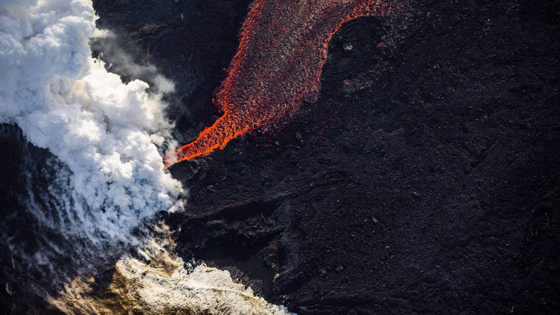 Kilauea,volcano Paesaggio Naturale Sfondo