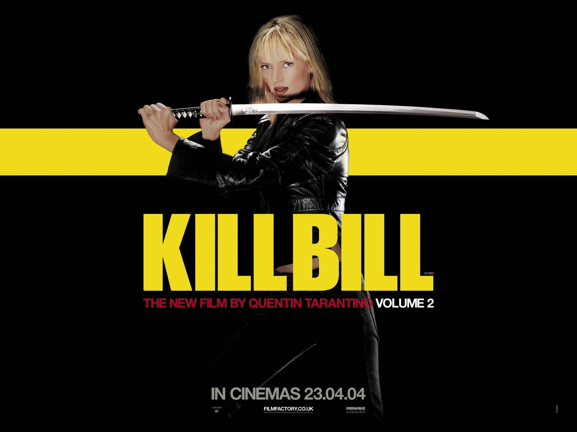 Kill Bill Black And Yellow Poster