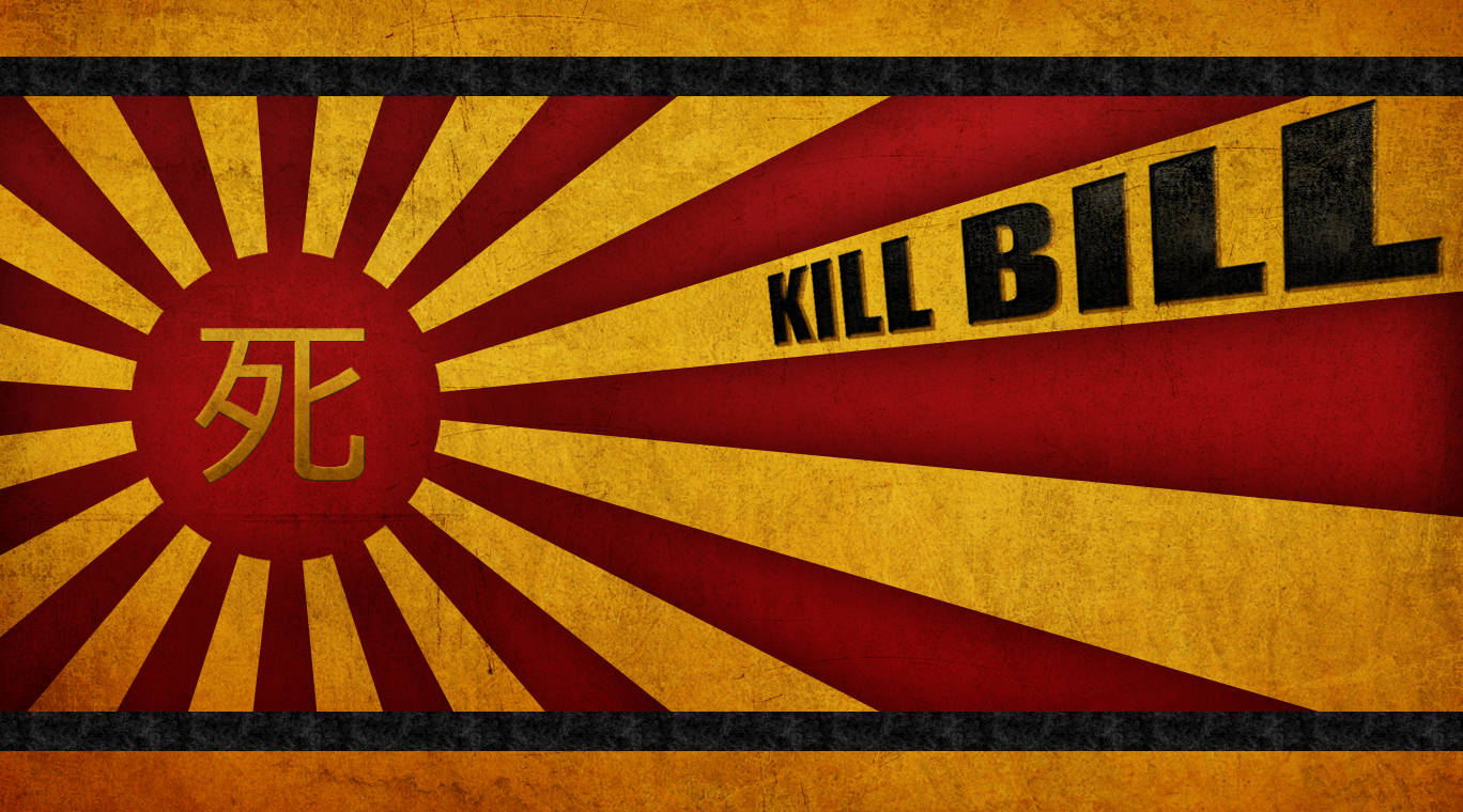 Kill Bill Japanese Rising Sun Poster