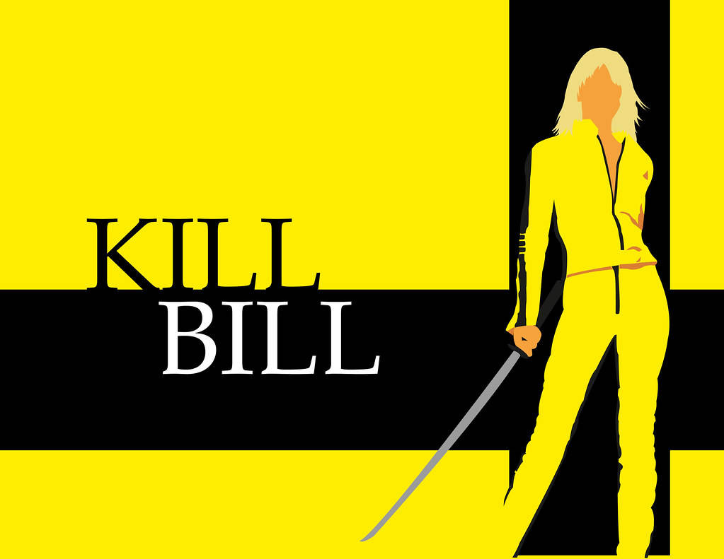 Kill Bill Yellow And Black Poster