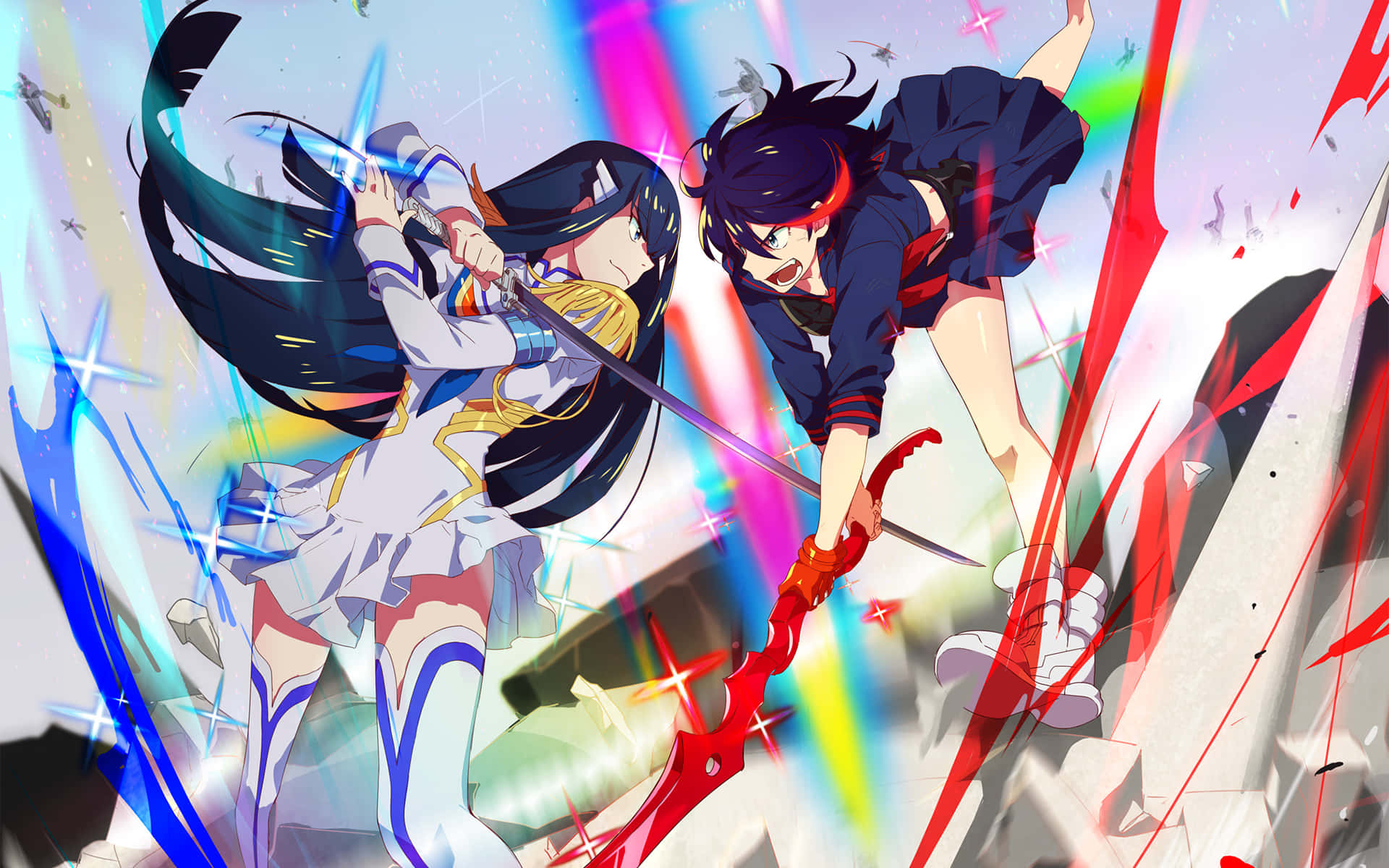 Kill La Kill Satsuki And Ryuko Battle Picture