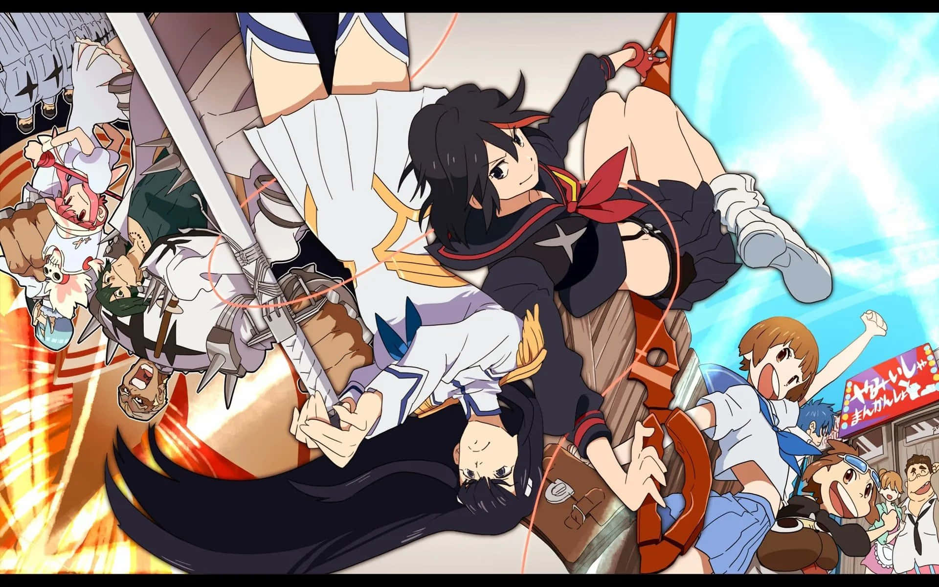 Kill La Kill Characters On A Poster Picture