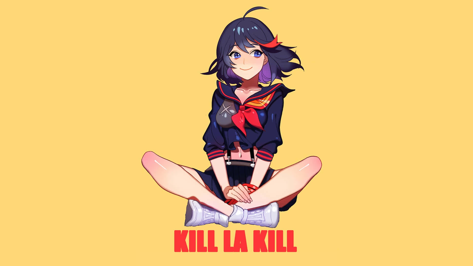 Imagemanimada Da Ryuko Sentada De Kill La Kill.