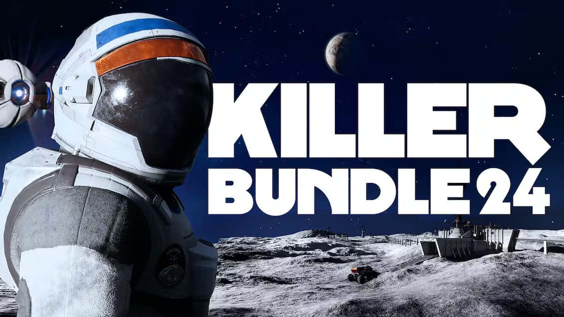 Killer Bundle24 Astronaut Moon Landscape Wallpaper