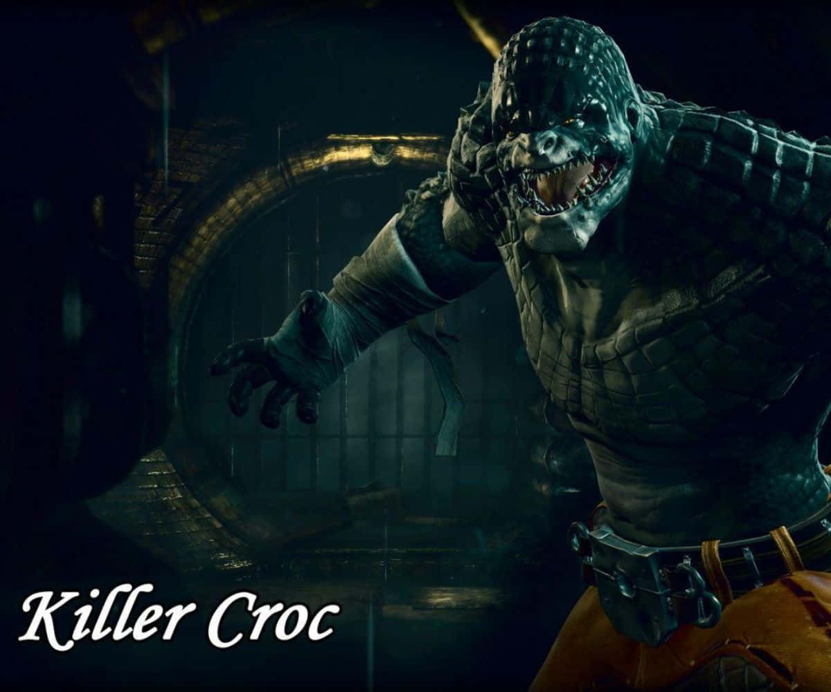 Killer Croc Unleashed - Intense DC Comics Fan Art Wallpaper