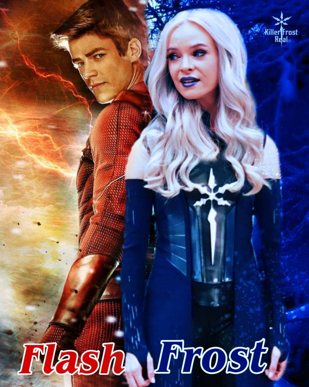 Killer Frost And The Flash Graphic Wallpaper