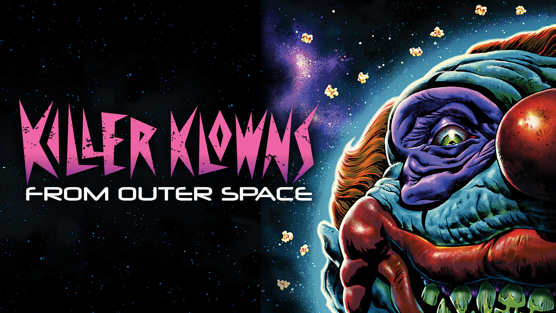 Killer Klowns From Outer Space With A Scary Face Wallpaper
