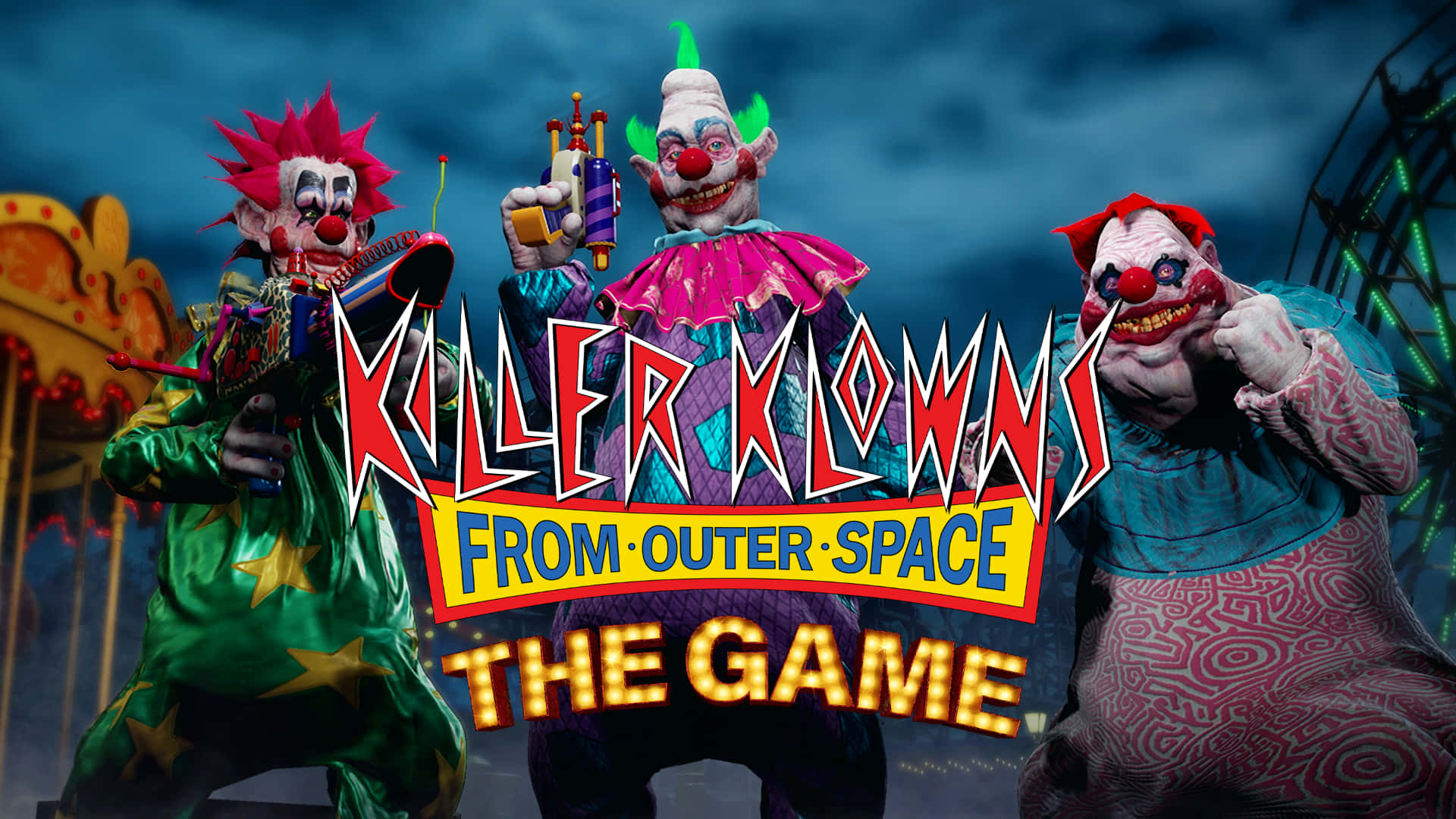 "Killer Klowns are coming from outer space to terrorize the town!" Wallpaper