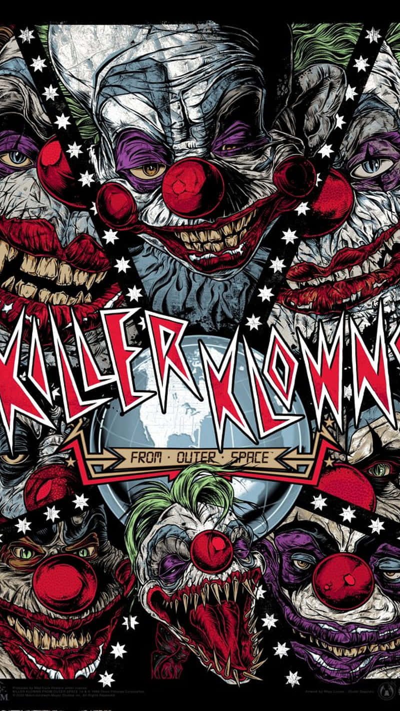 Killer Klowns Outer Space Artwork Wallpaper