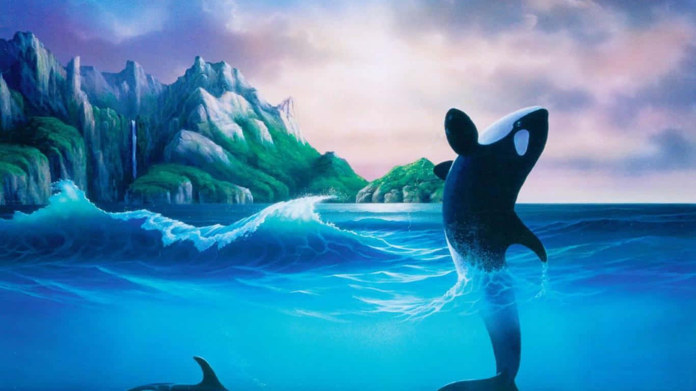 Immaginedi Pittura Di Orca (orca Assassina)