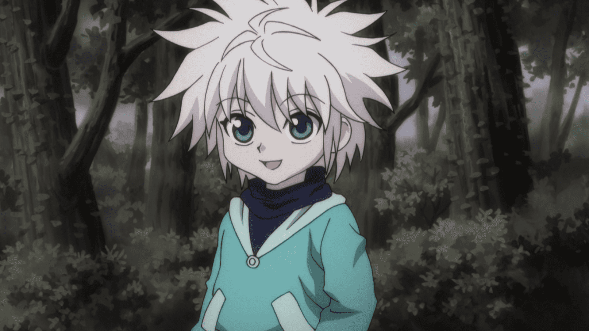 Killua trains diligently in preparation for his next adventure.