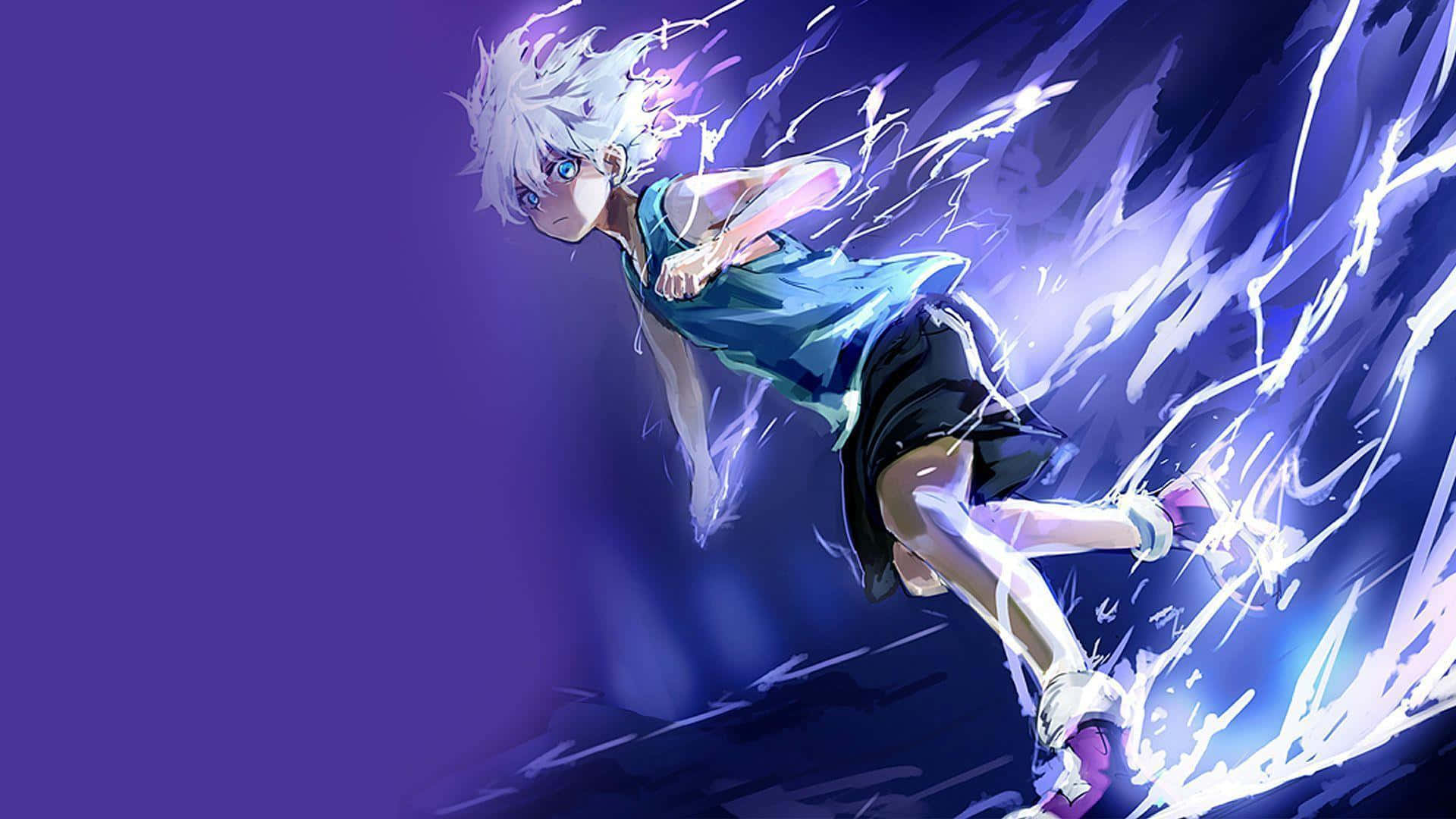 "Cute Killua from Hunter X Hunter is here to make your day brighter!" Wallpaper