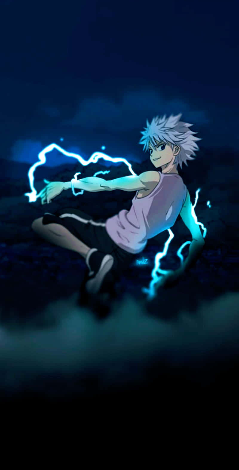 Dasbeeindruckende Design Des Killua-telefons Wallpaper