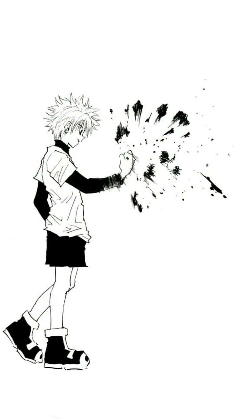 Stylish and Cutting Edge - Killua Phone Wallpaper