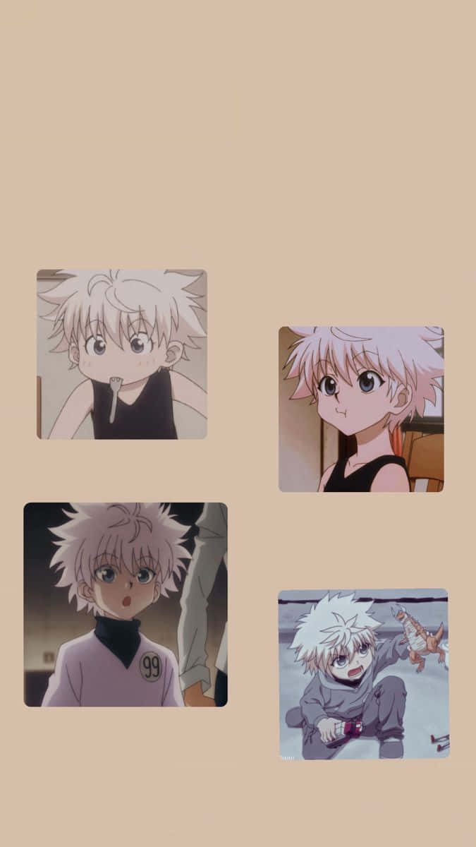 A Picture Of Anime Characters With White Hair Wallpaper