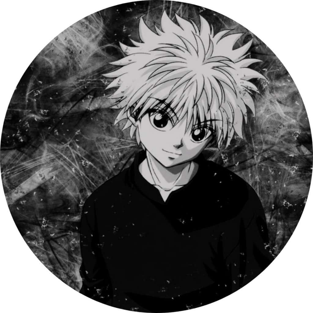 Killuaträgt Ein Schwarzes Anime-profilbild. Wallpaper