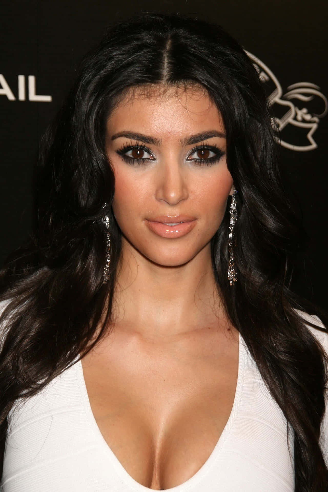 Kim Kardashian In White Dress