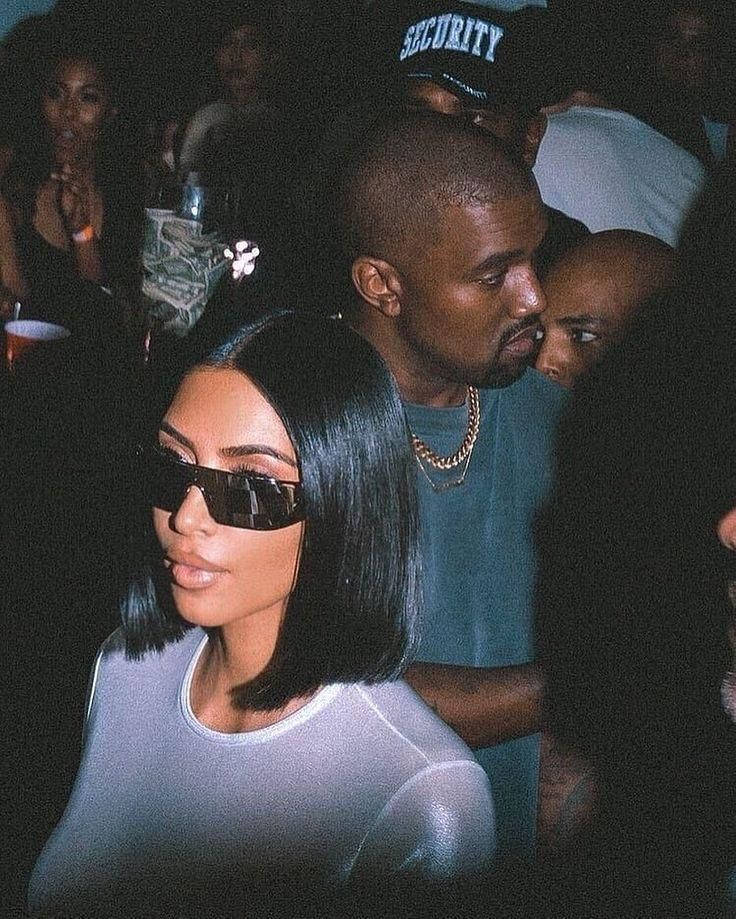 Kim Kardashian And Kanye West Partying