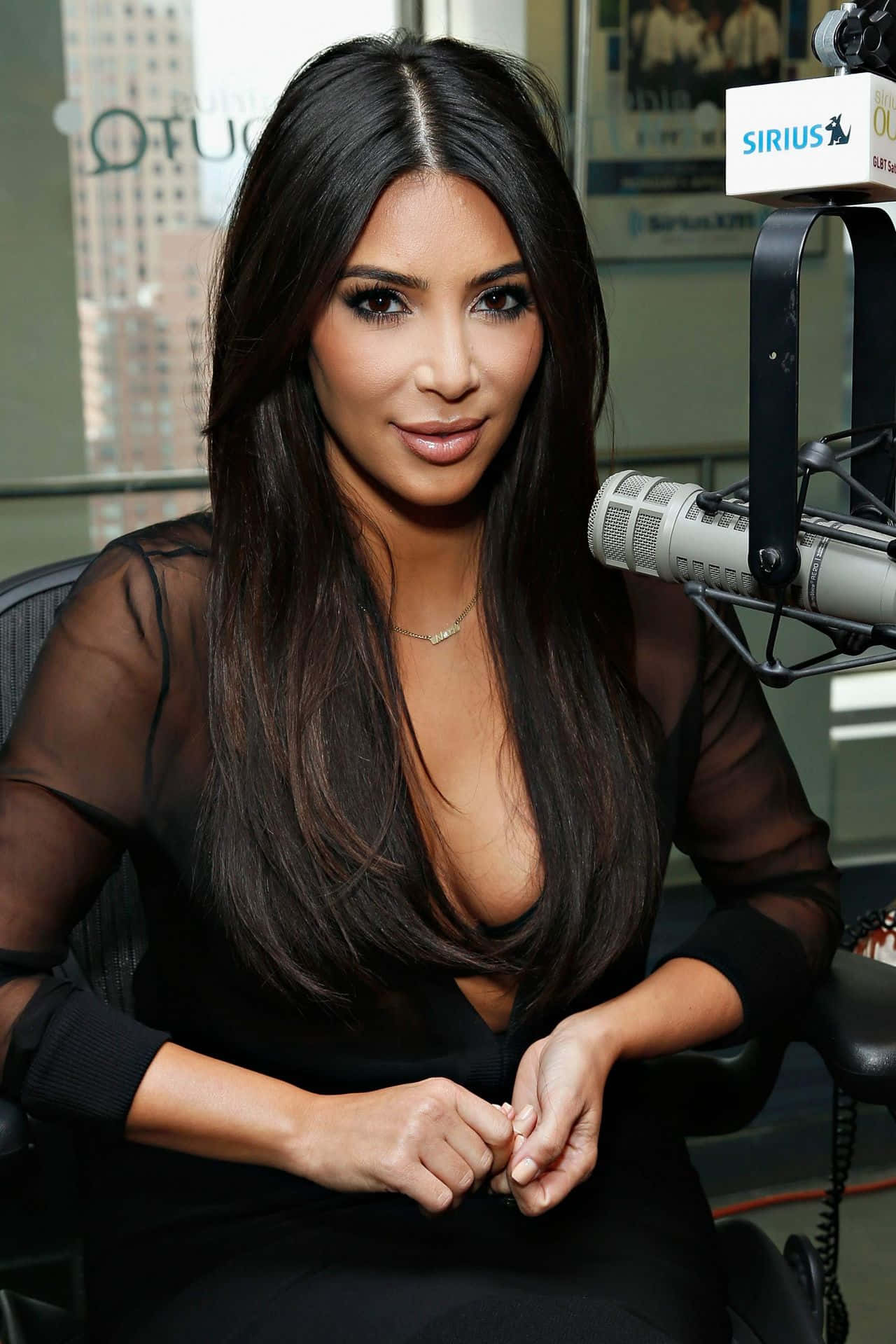 Kim Kardashian Displaying Her Unique Fashion Sense
