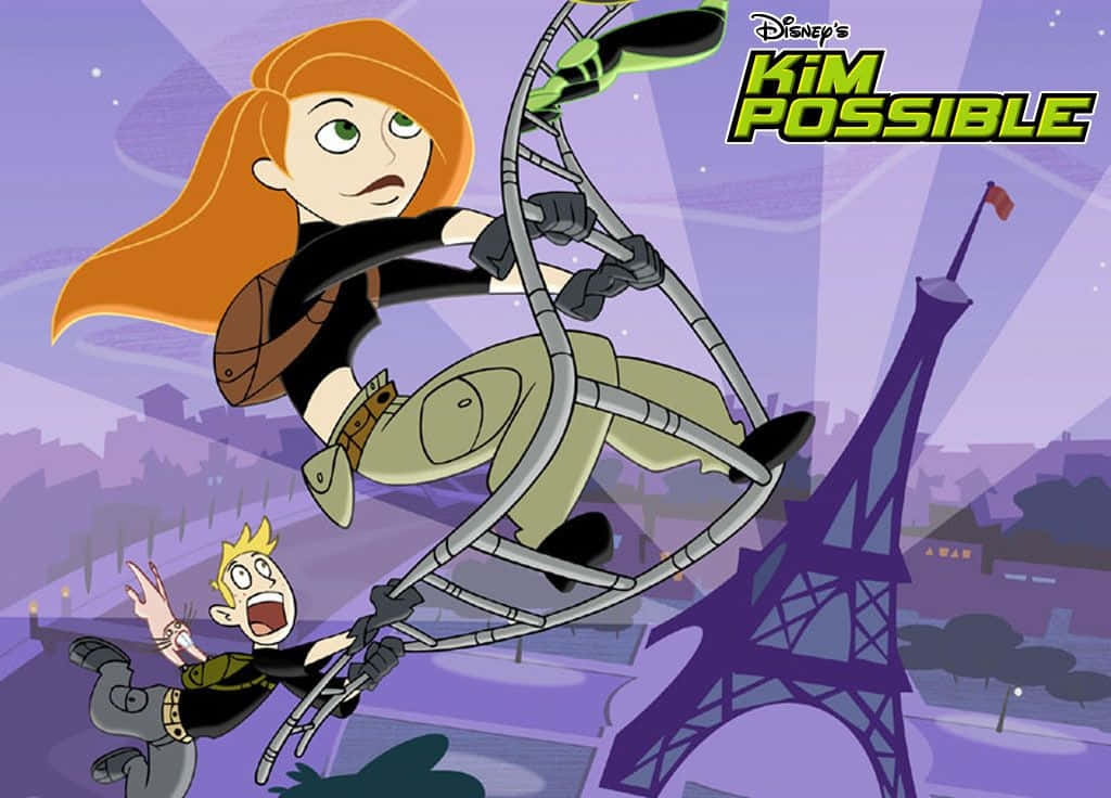 Kim Possible in Action Mode Wallpaper