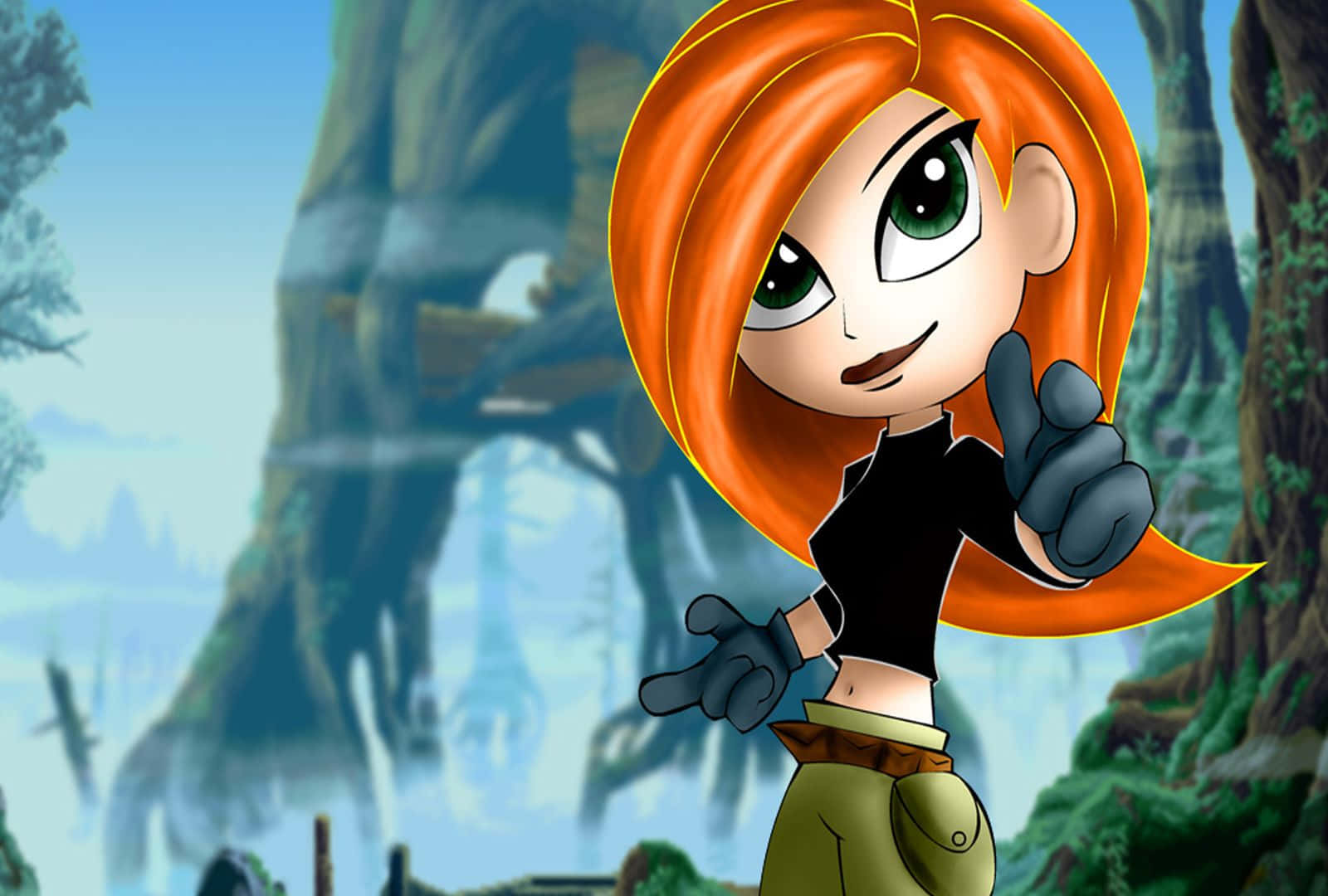 Kim Possible: Action-Packed Mission with Team Possible Wallpaper