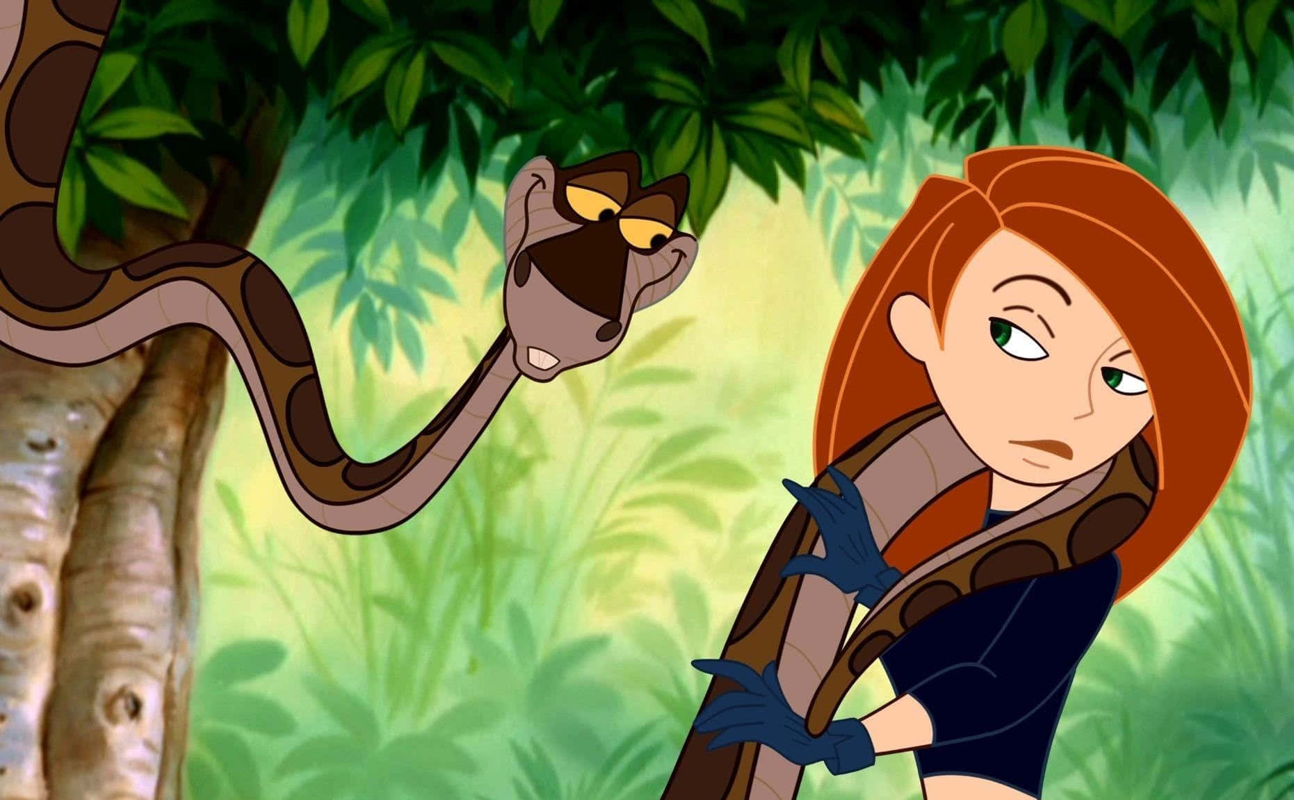 Kim Possible ready for action in an awesome high-resolution wallpaper Wallpaper