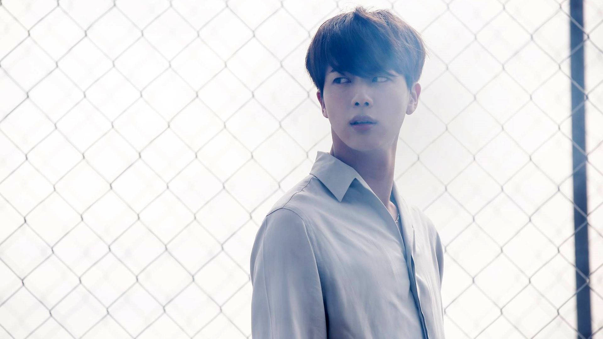 Download Kim Seok Jin In White Shirt Wallpaper
