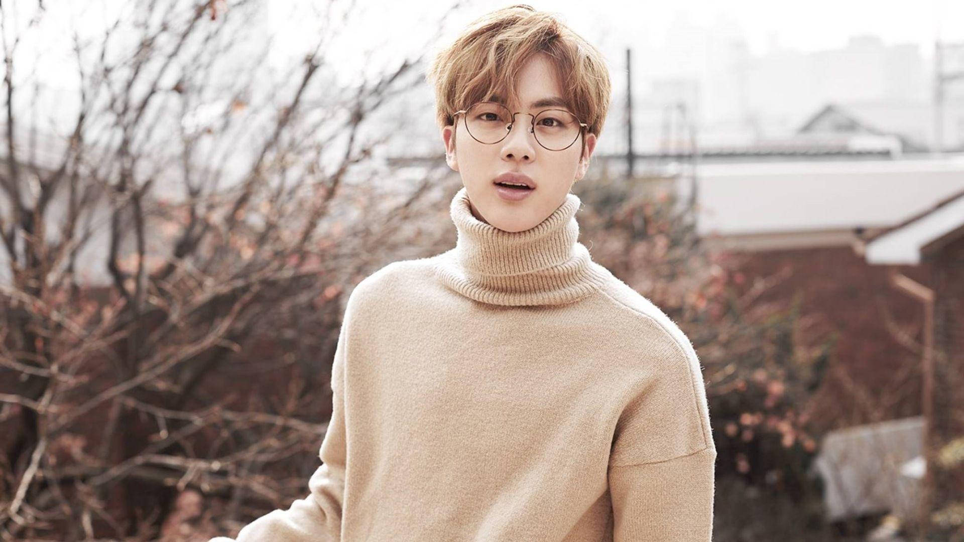 Kim Seok Jin With Glasses Wallpaper