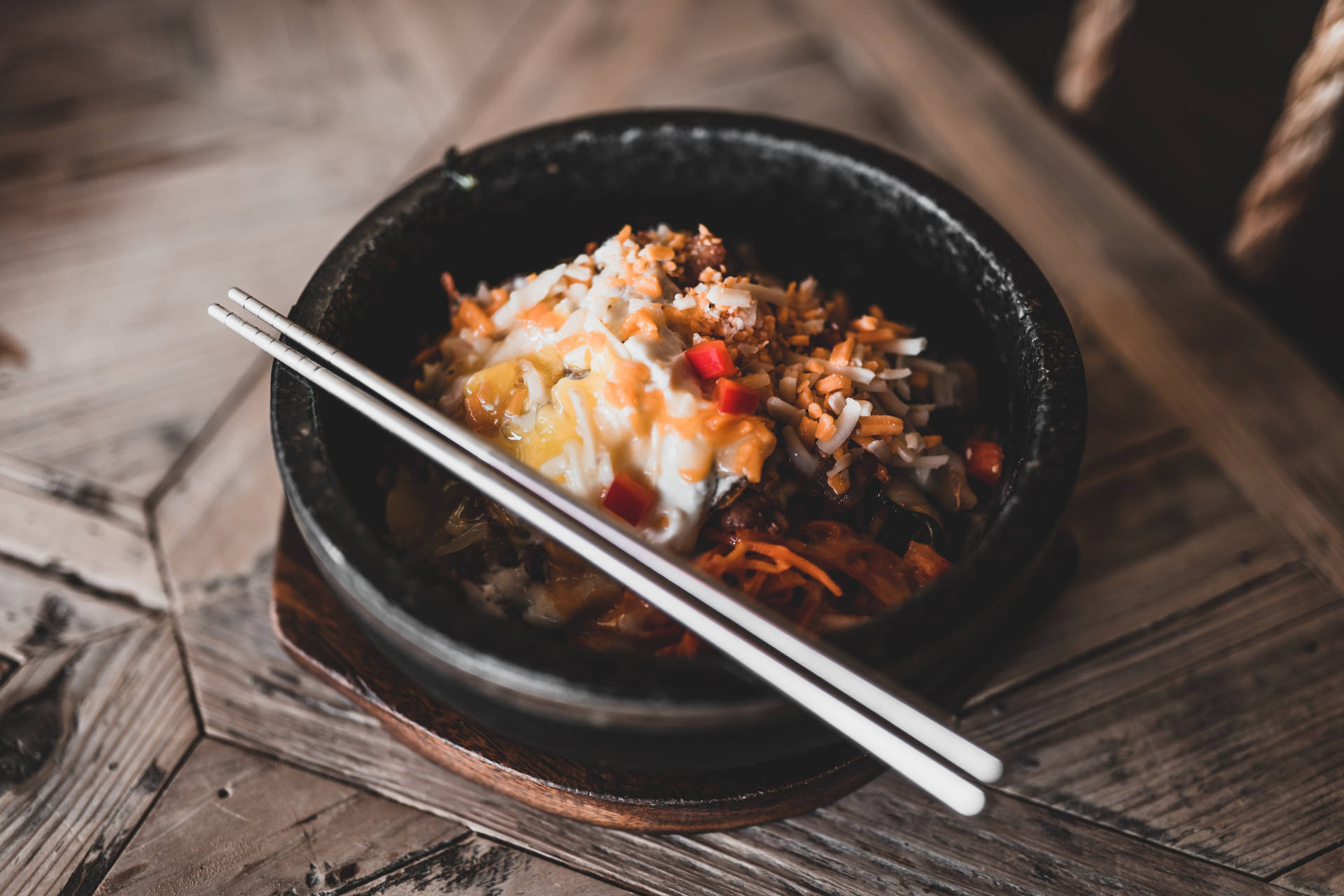 Kimchi Bowl Food Desktop Wallpaper