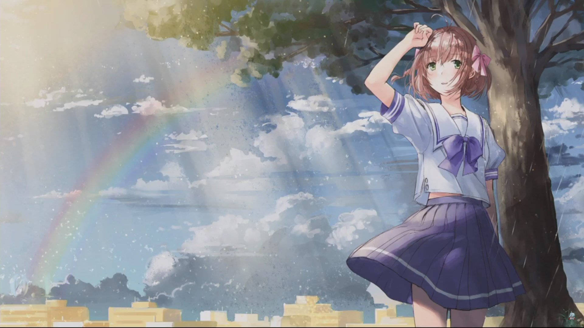 Kimiga Nozomu Eien Arcoíris Colorido Fondo de pantalla