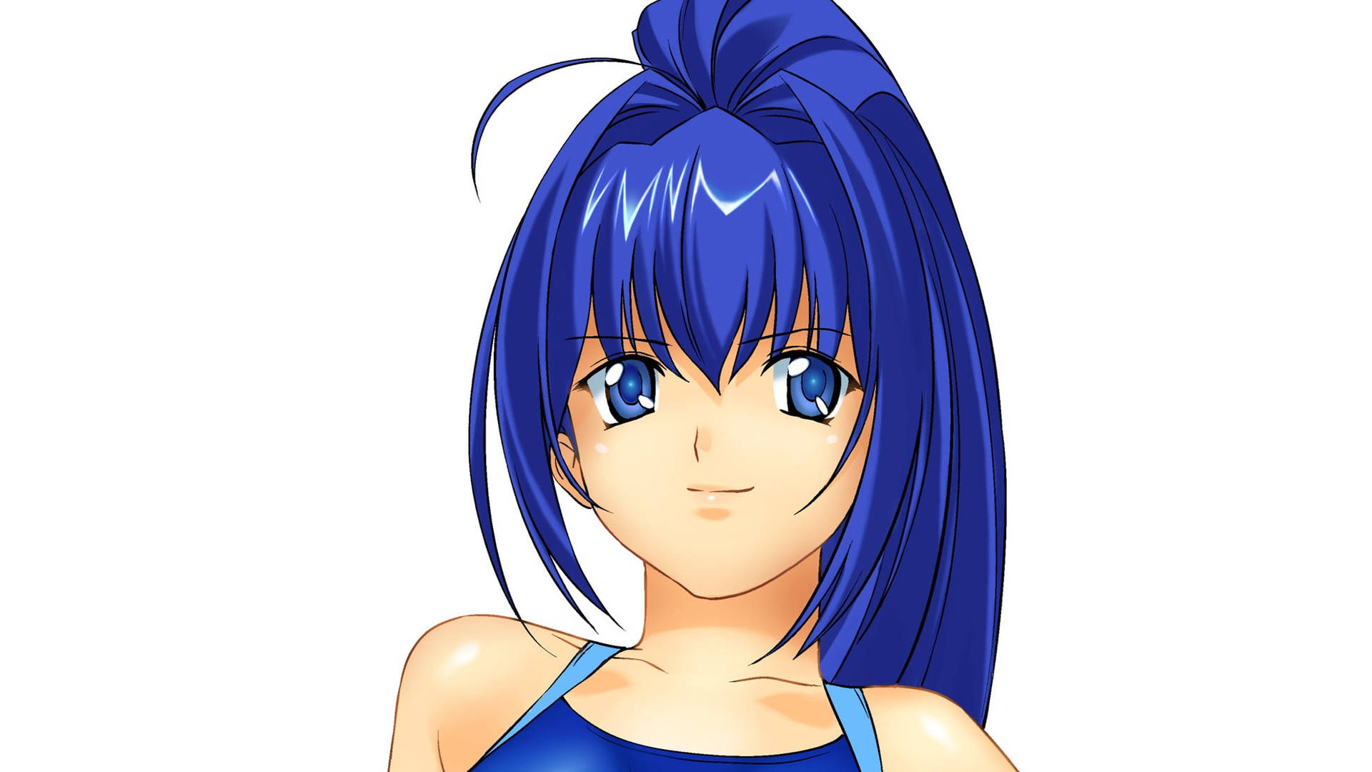 Kimiga Nozomu Eien Mitsuki Cabello Azul. Fondo de pantalla