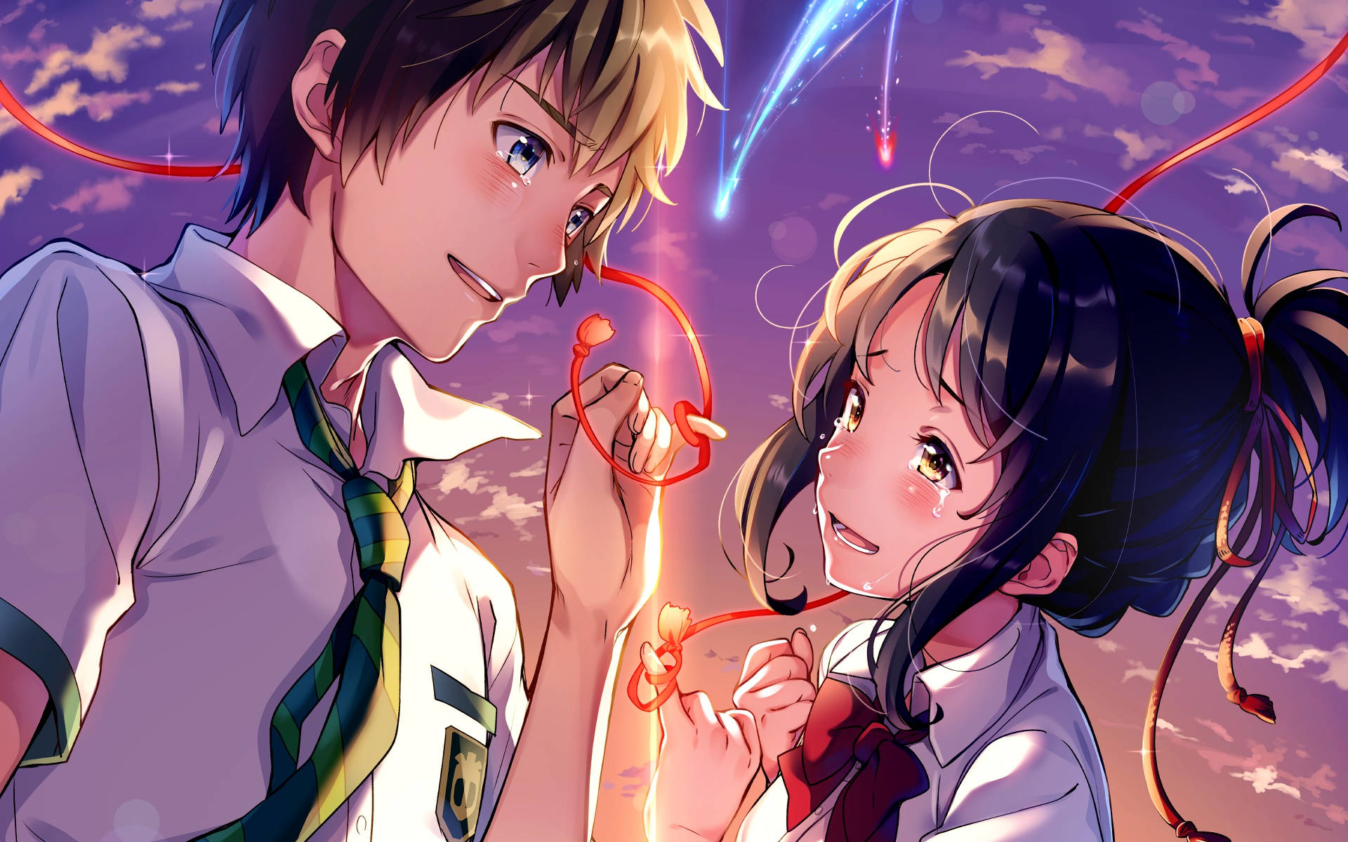Kimi No Na Wa Animated Romantic Movie Background