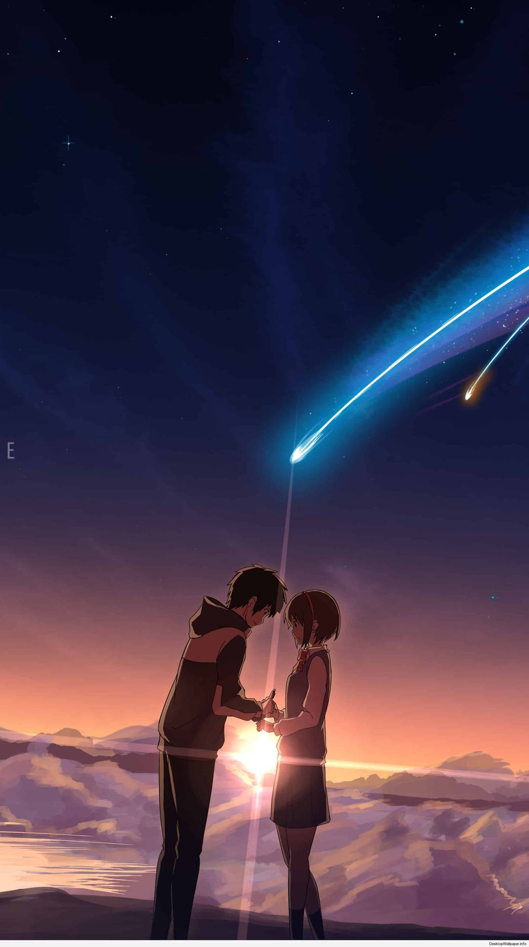 Kimi No Nawa, comet, galaxy, HD phone wallpaper