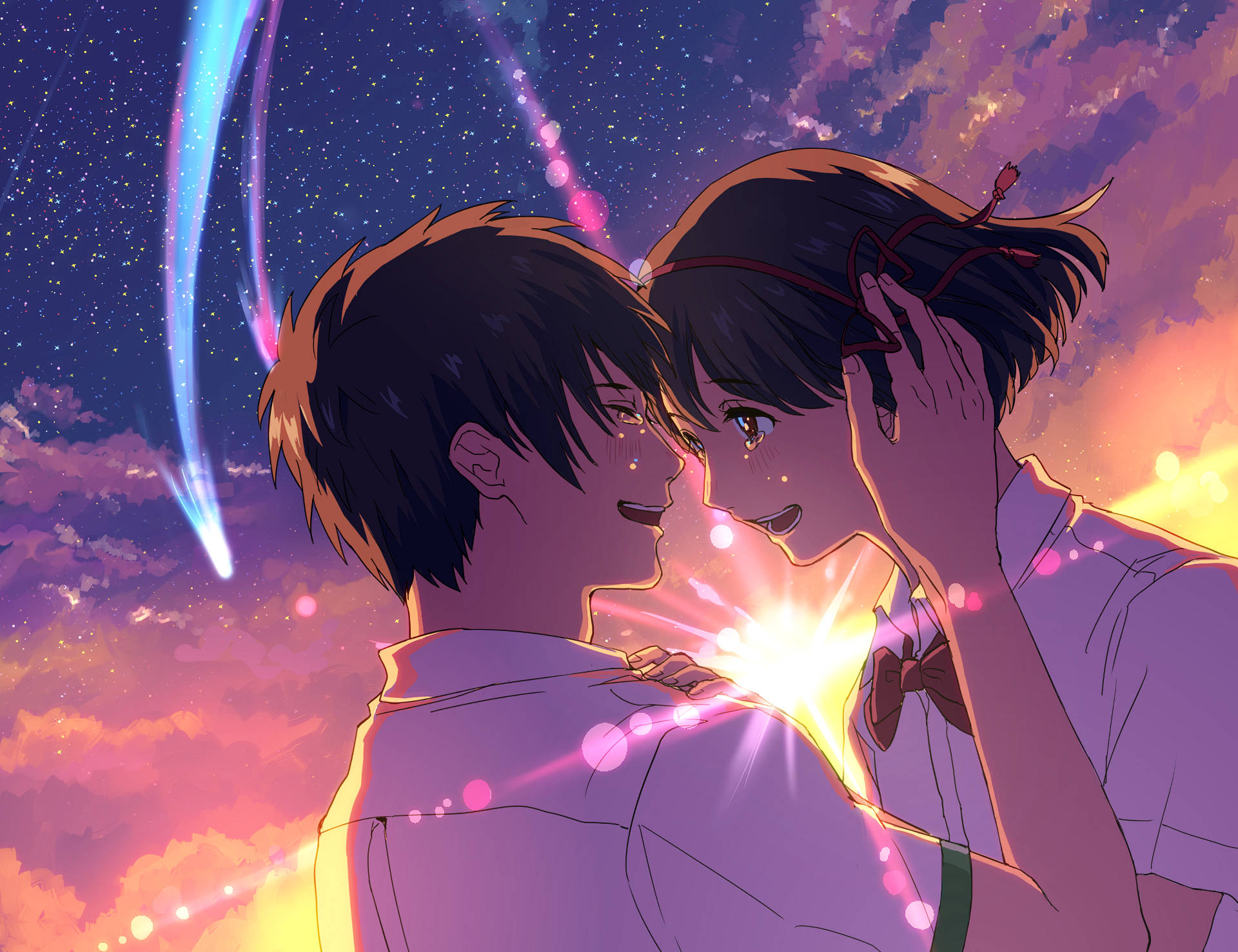 Kimi No Na Wa Coppia Meravigliosa Sfondo