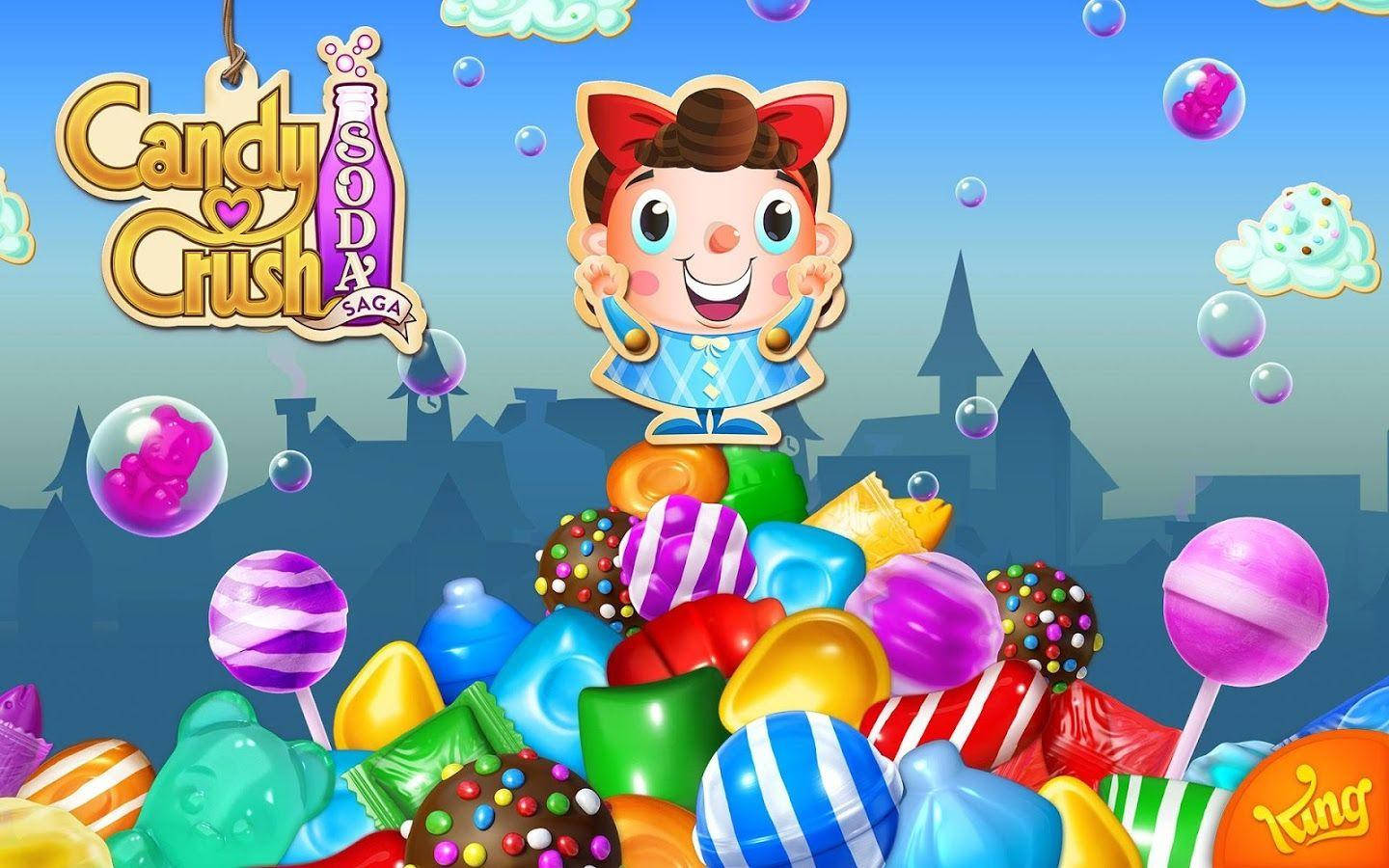 CANDY CRUSH SAGA match online puzzle family wallpaper