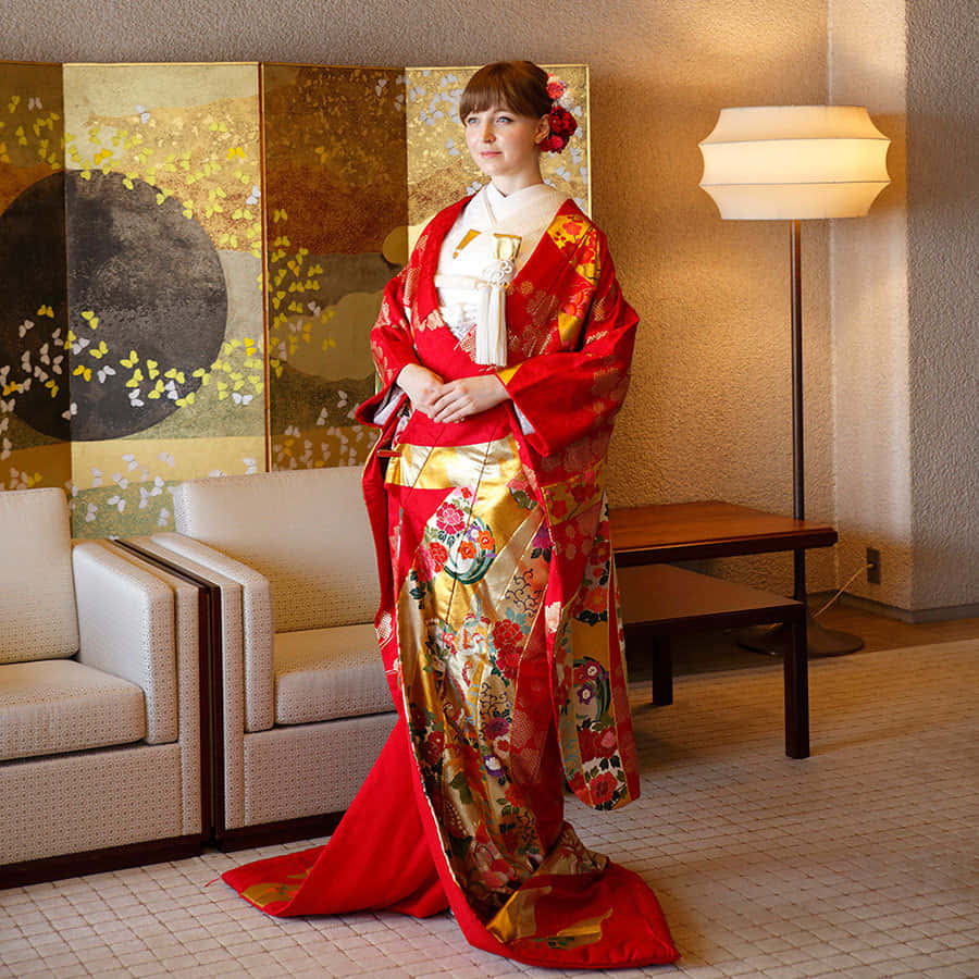 Experience the sophistication and elegance of traditional Japanese Kimono.