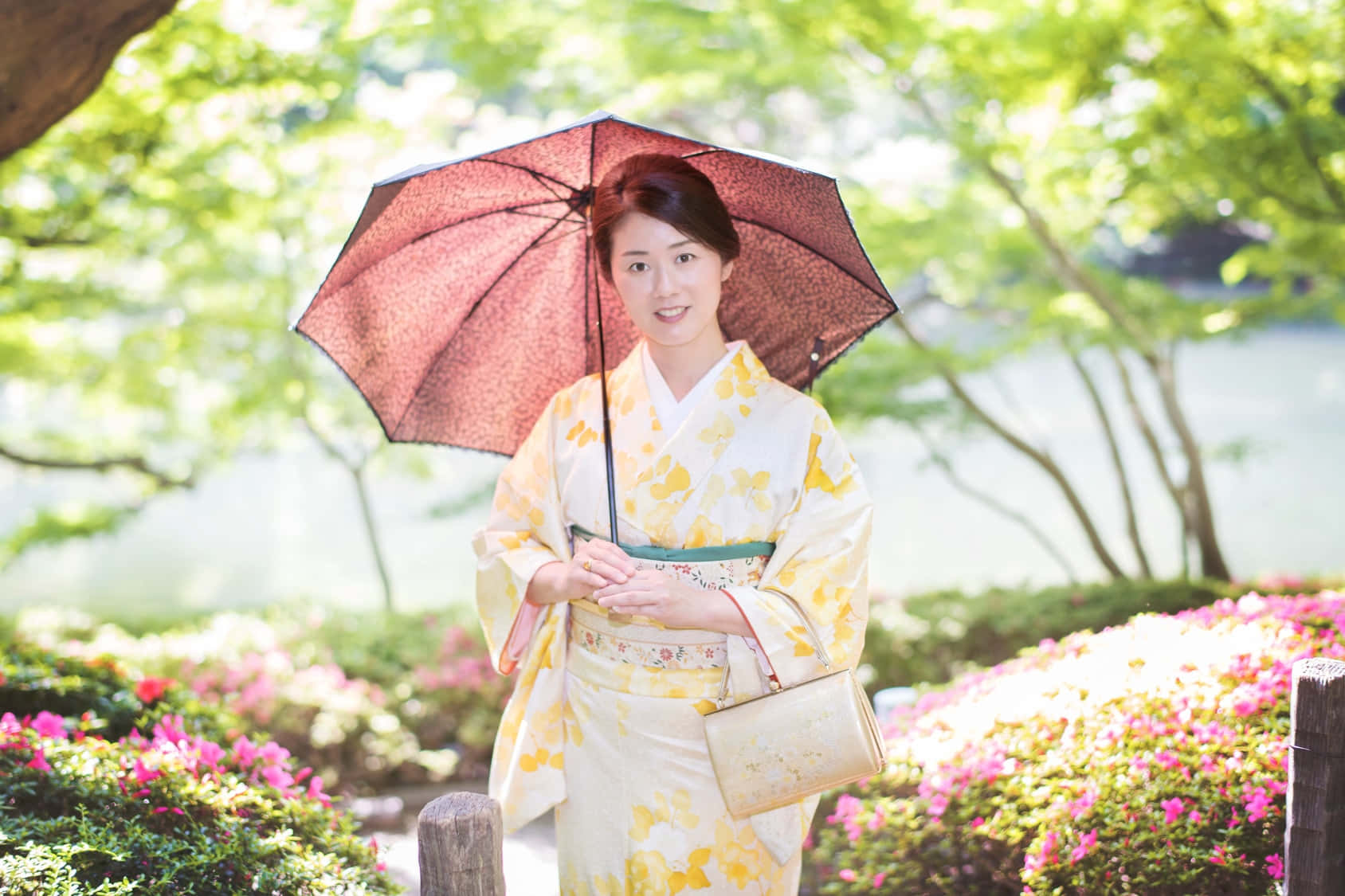 Elegant Traditional Japanese Kimono Display